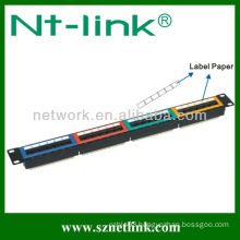 19 inch cat5e 1u 24 port patch panel